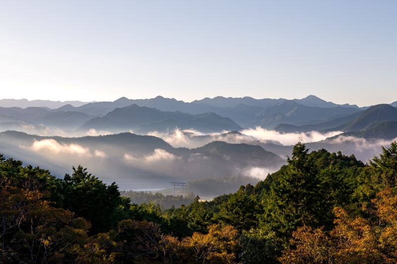 View from Miharadai, Kumano Kodo pilgrimage walk